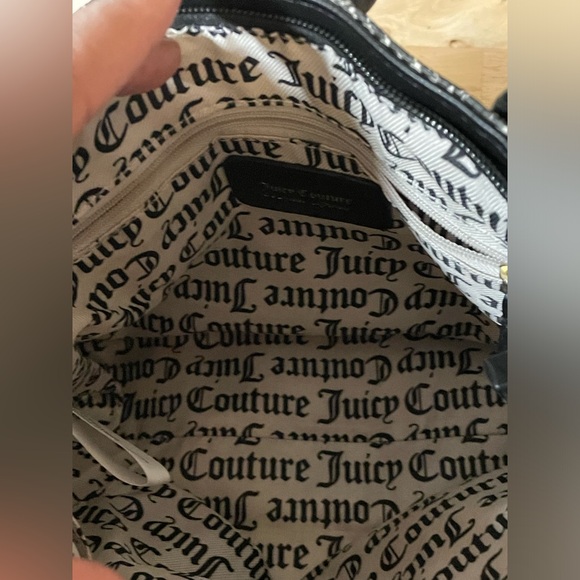 Juicy Couture Crossbody black/gray double handles adjustable strap 11 x 7 in - Picture 7 of 10